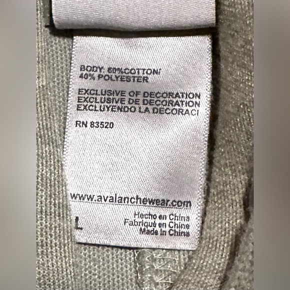 Avalanche Green-ish Hoodie Men’s Size Large NWT - Picture 5 of 6